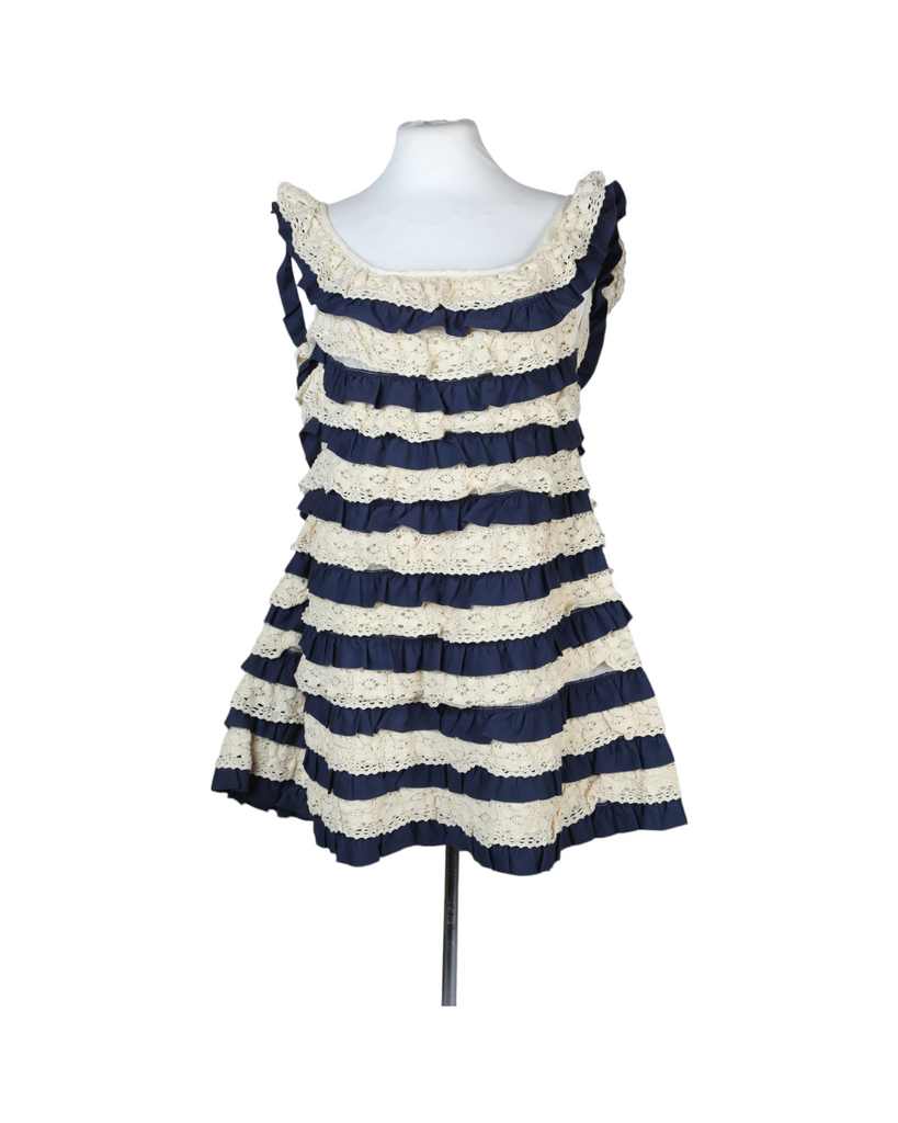 Beige Ruffled dress