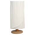 G. Kazazian Maxi White Long Sleeve Gown With Embroidery