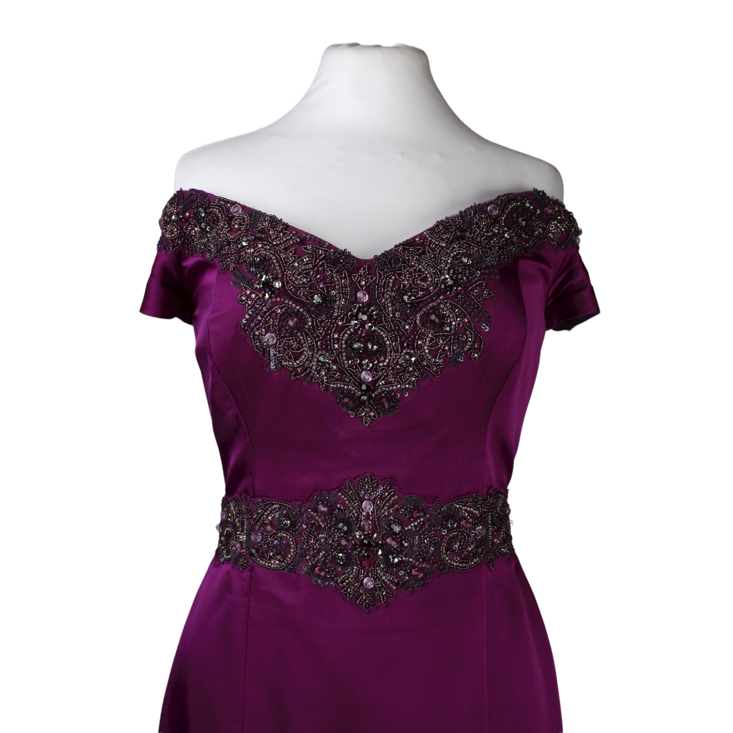 Badgley Mischka Maxi Purple Gown