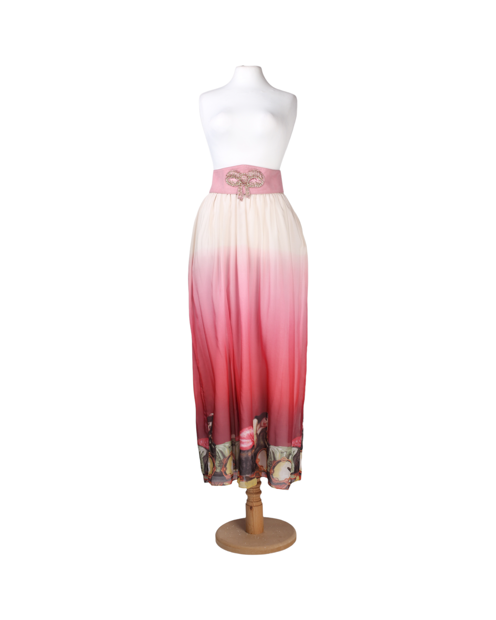 Manoush Beige and pink skirt