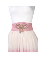 Manoush Beige and pink skirt