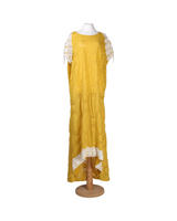 Yasoo Maxi Half Sleeve Yellow Kaftan