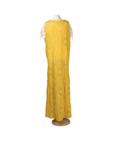 Yasoo Maxi Half Sleeve Yellow Kaftan