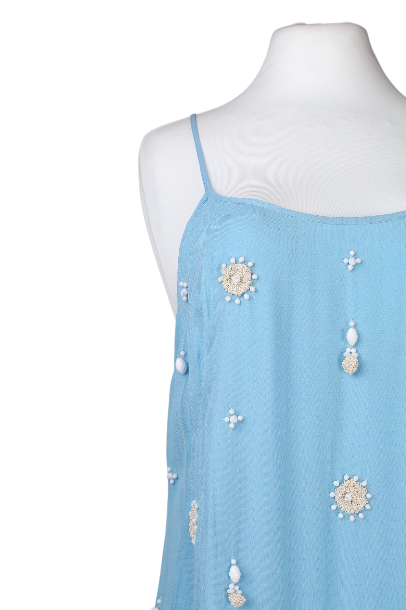 فستان صيفي قصير مع تطريز من متجر فرينش كونيكشن