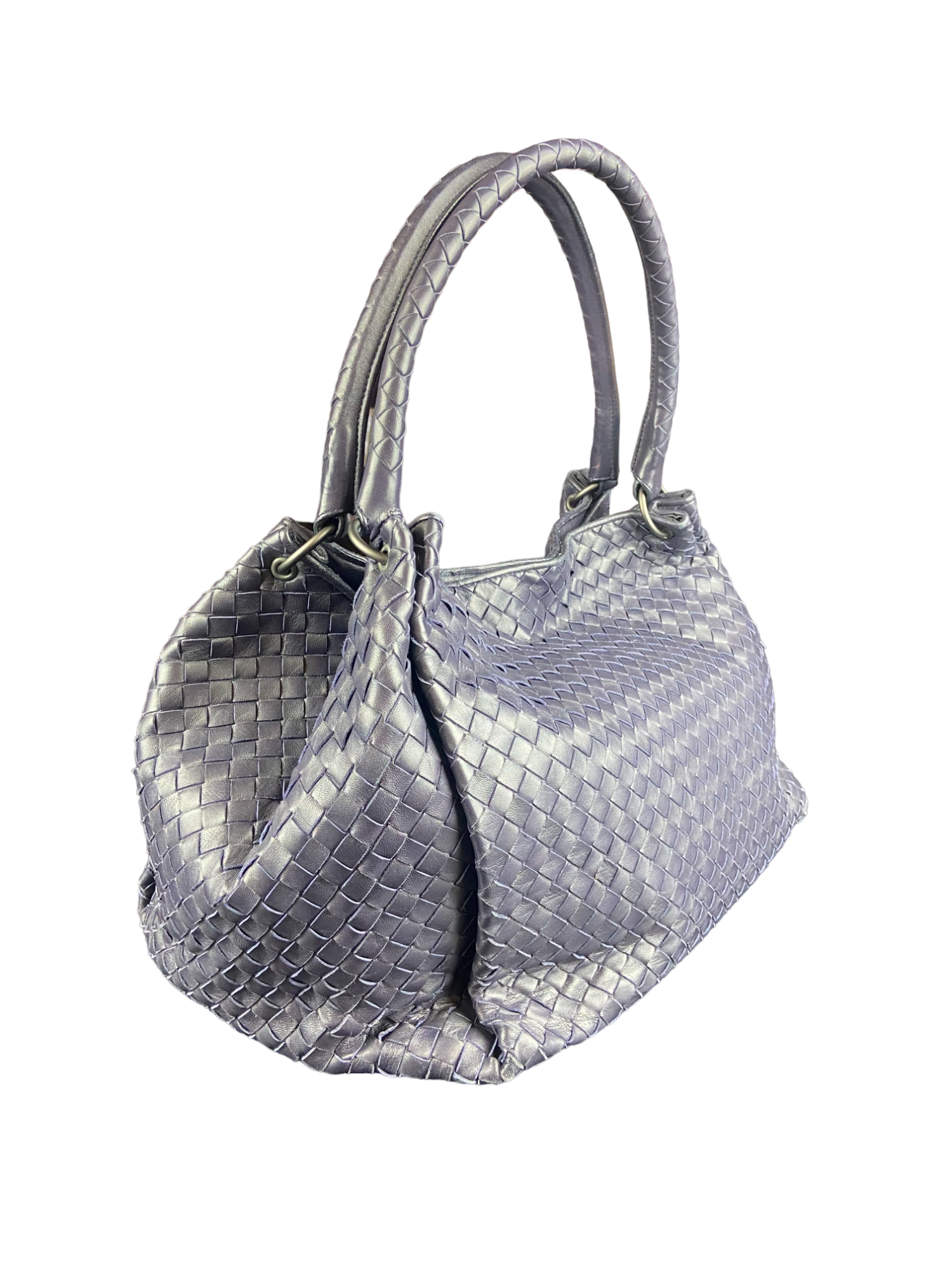 Bottega Veneta Parachute Bag in Nero Intrecciato Nappa