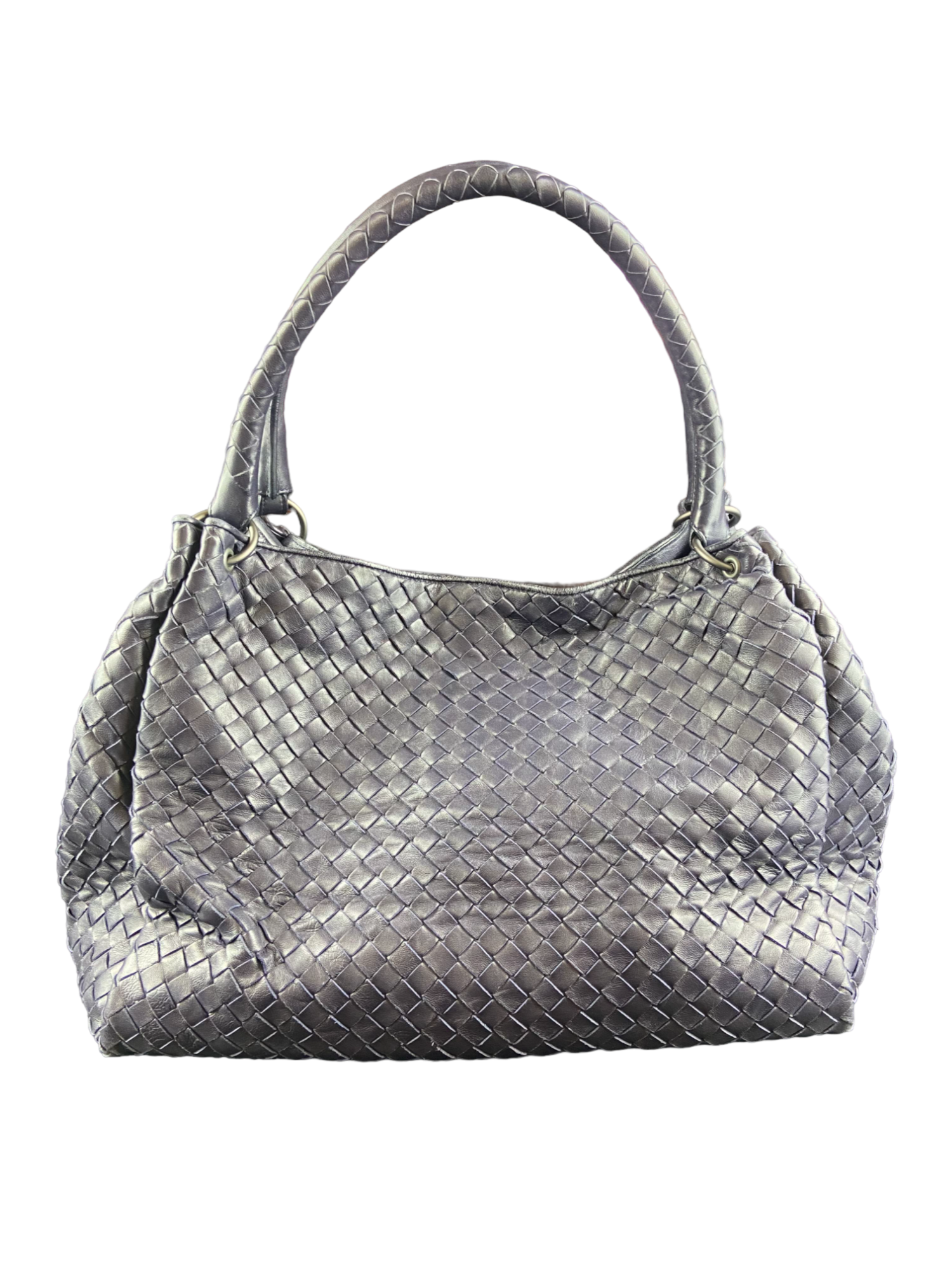 Bottega Veneta Parachute Bag in Nero Intrecciato Nappa