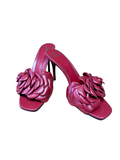 Valentino Rose Leather Sandals