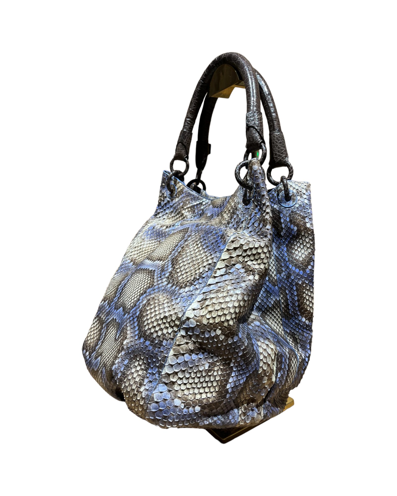 Nancy Gonzalez Python Snakeskin Bag