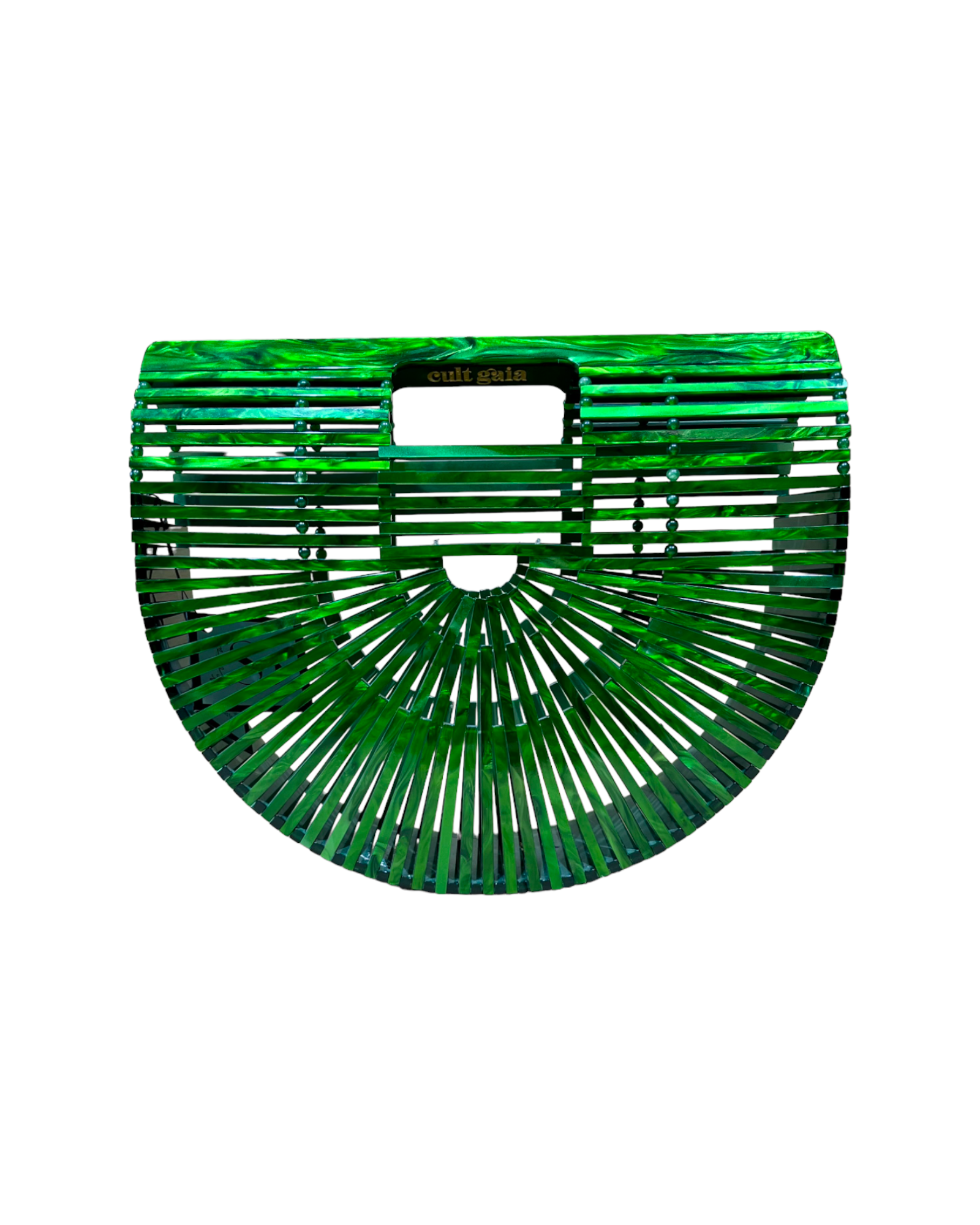 Cult Gaia Acrylic Ark Green Bag