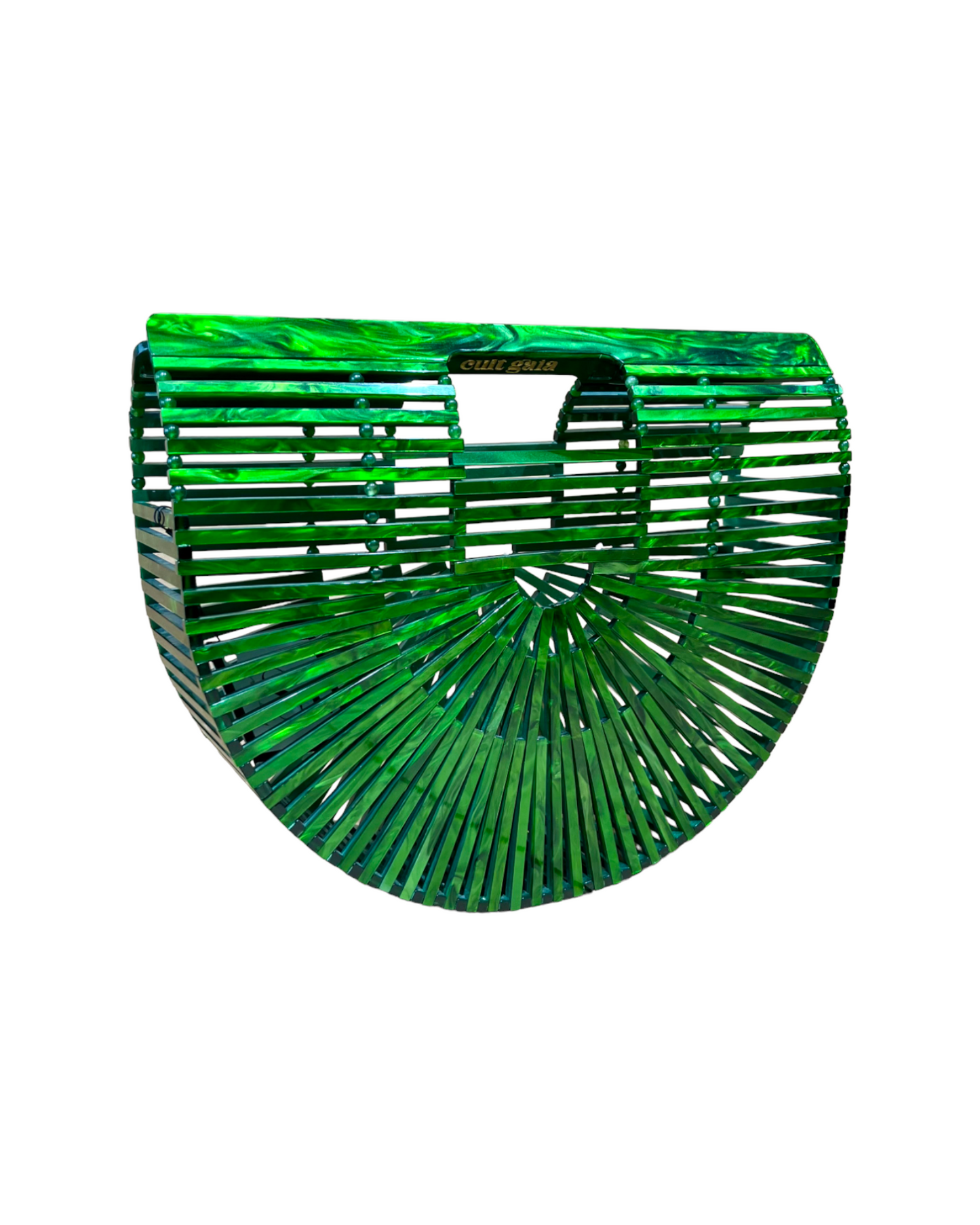 Cult Gaia Acrylic Ark Green Bag