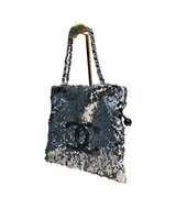 Chanel Timeless Metallic Sequin Drawstring Tote