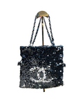 Chanel Timeless Metallic Sequin Drawstring Tote