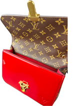 Louis Vuitton Patent Calfskin Monogram Cherrywood BB Scarlet