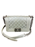 Chanel Small Boy Bag Silver
