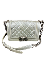 Chanel Small Boy Bag Silver