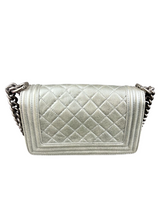 Chanel Small Boy Bag Silver