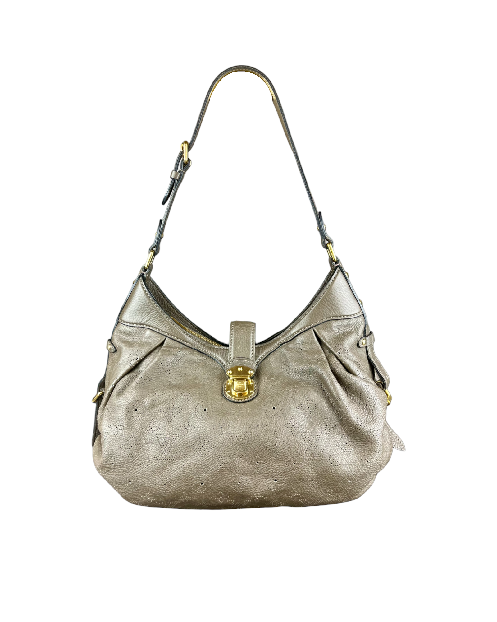 Louis Vuitton Argent Monogram Mahina Leather XS Bag