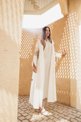 Nour Aldhahri Itinerary Print Coat