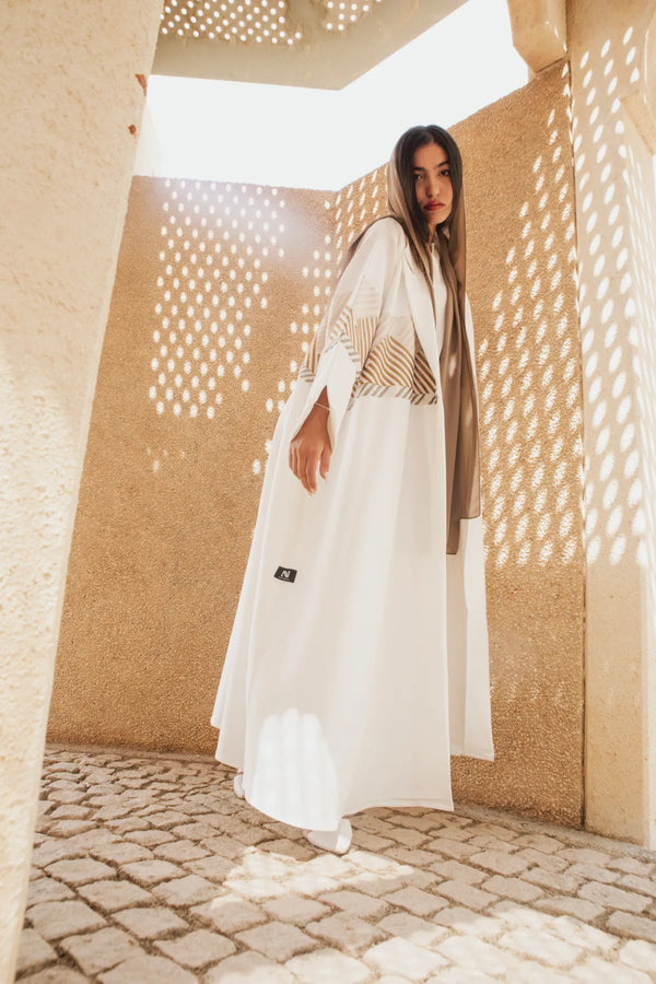 Nour Aldhahri Itinerary Print Coat