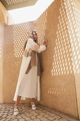 Nour Aldhahri Itinerary Print Coat