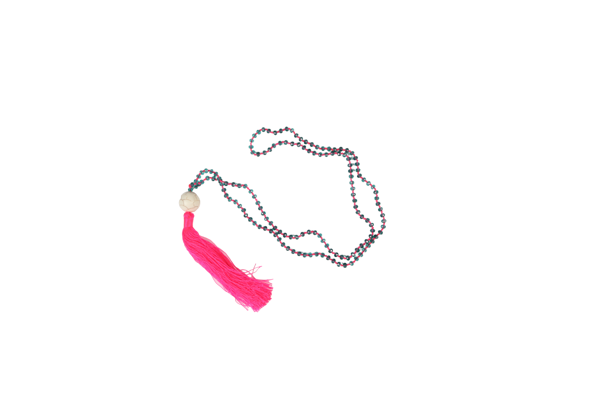 Turquoise necklace with dandoush